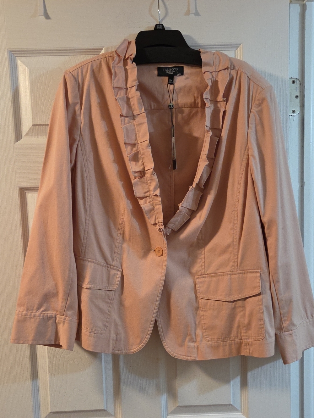 NWT-Talbots Size 18w Jacket In Blush Pink